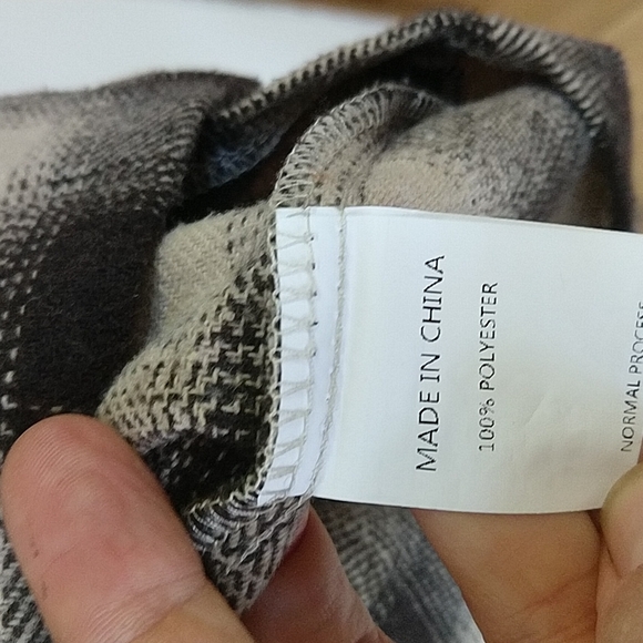 Urban Street Long Plaid Button Down Light Weight Jacket Coat Brown Neutral - Picture 6 of 7